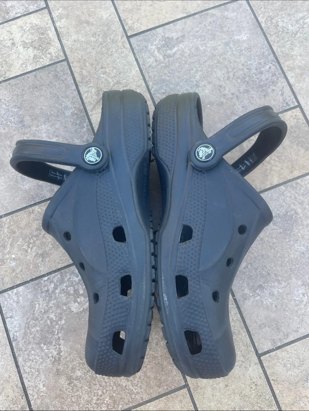 CROCS Classic Slip-On Sandals in Black - Picture 6 of 7
